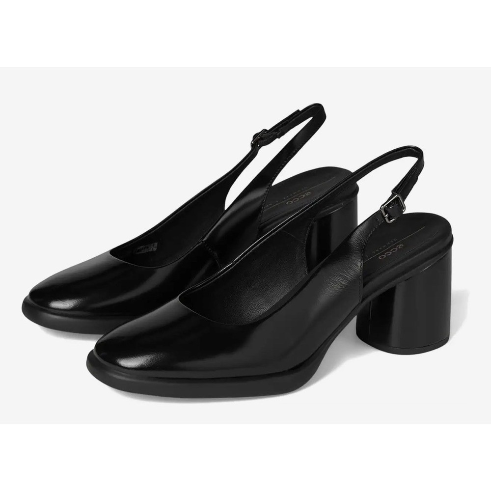ECCO Sculpted 55 Luxe Slingback Pump Size 39 US 8-8.5 Black